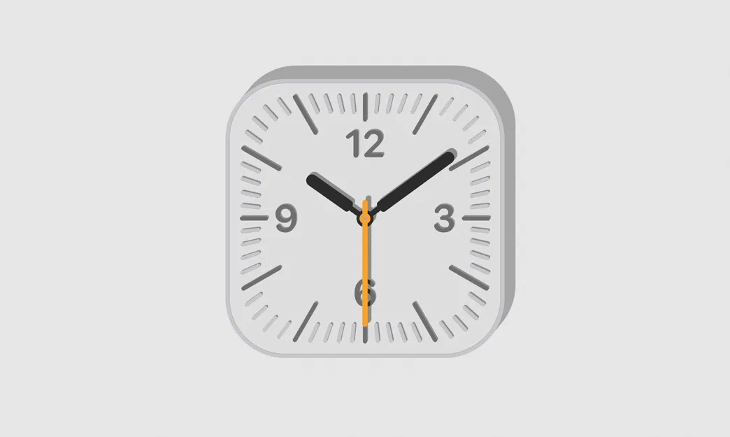 Vỏ Đồng Hồ Treo Tường Tối Giản Lấy Cảm Hứng Apple - Image 3