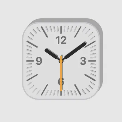 Vỏ Đồng Hồ Treo Tường Tối Giản Lấy Cảm Hứng Apple