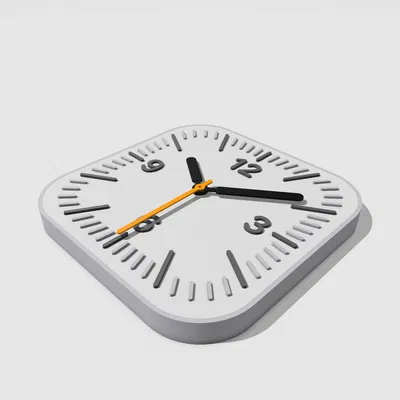 Vỏ Đồng Hồ Treo Tường Tối Giản Lấy Cảm Hứng Apple