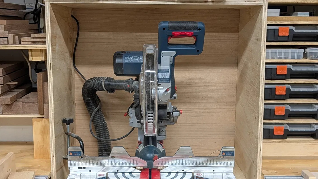 Adapter hút bụi cho máy cưa góc Bosch Glide 12" (Miter Saw Dust Collector adapter) - Image 1