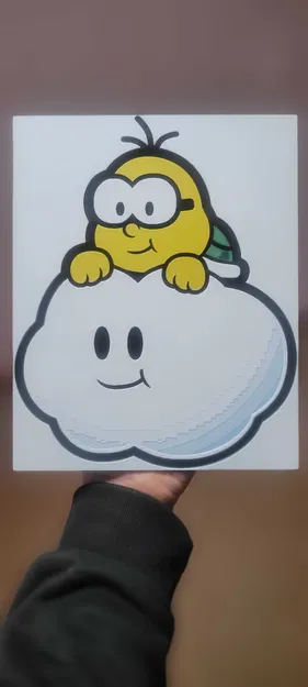 Lakitu Mario HueForge (in nhiều màu) - Image 1