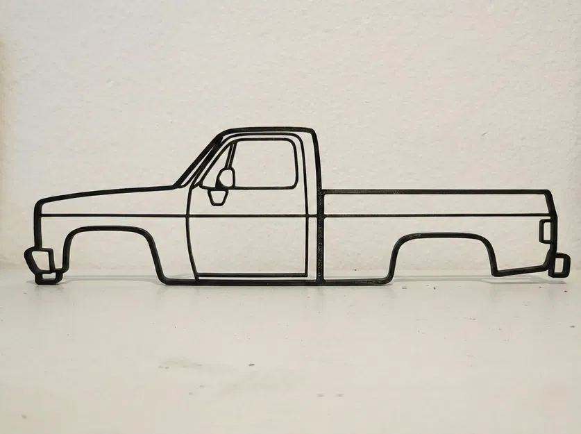 Tranh treo tường 2D Chevrolet Squarebody - Image 1