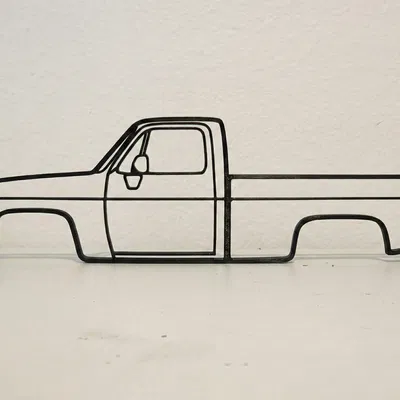 Tranh treo tường 2D Chevrolet Squarebody