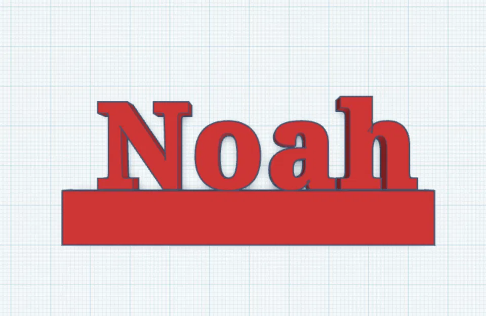 Thẻ tên Noah để đặt kệ hoặc trang trí - Image 2