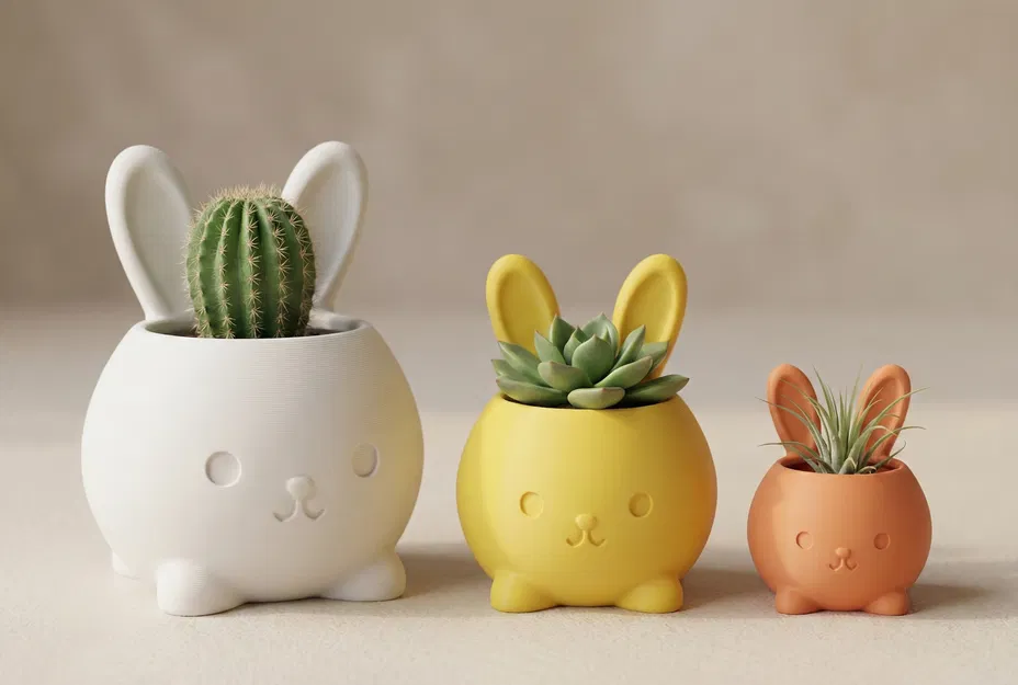 Chậu Cây Thỏ ♡ – Chậu Easter Dễ Thương – Trang Trí - Image 1