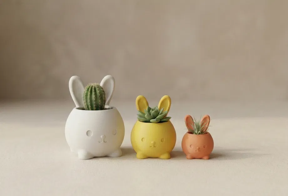 Chậu Cây Thỏ ♡ – Chậu Easter Dễ Thương – Trang Trí - Image 2