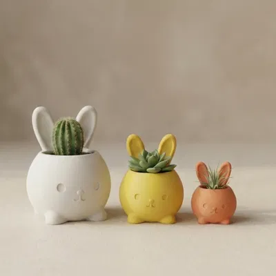 Chậu Cây Thỏ ♡ – Chậu Easter Dễ Thương – Trang Trí