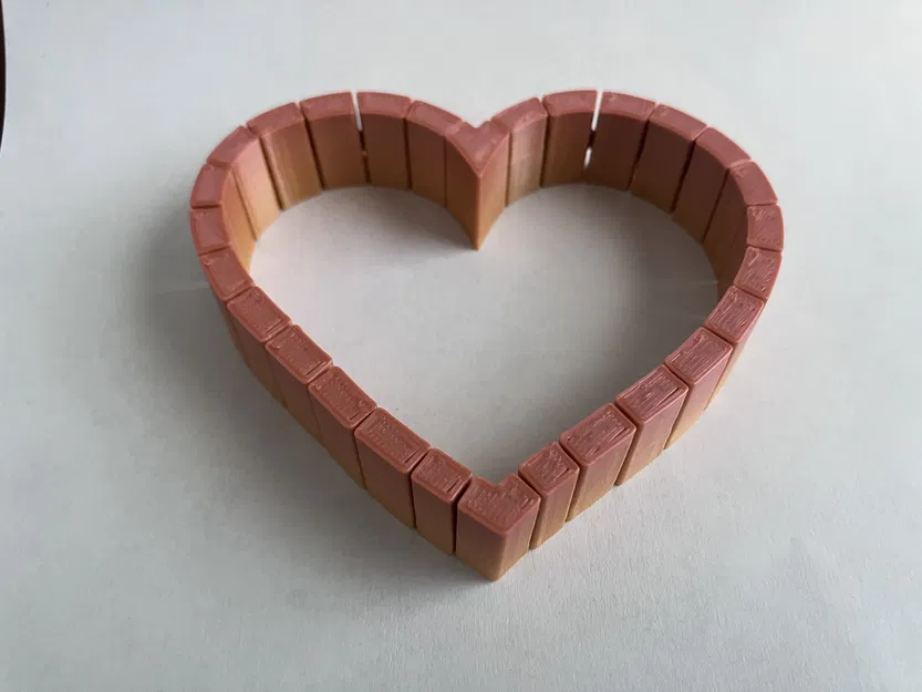 Đồ Chơi Fidget Trái Tim Khớp Nối (Print in Place) - Image 2