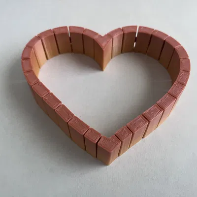 Đồ Chơi Fidget Trái Tim Khớp Nối (Print in Place)