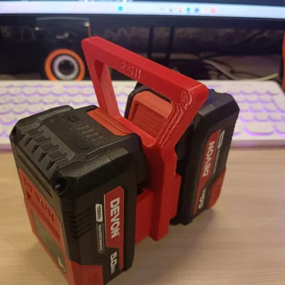 Devon battery carrier - Khay/giá mang 2 pin Devon 20V/Flex 18V