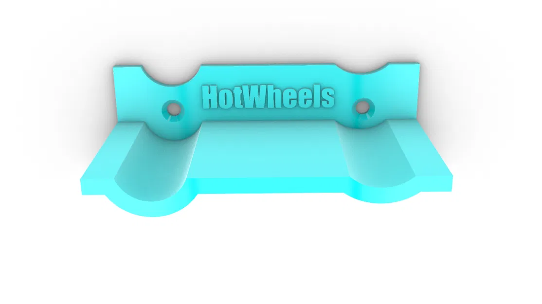 Giá treo tường trưng bày xe Hot Wheels (đỡ 2 xe) - Image 1