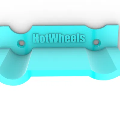 Giá treo tường trưng bày xe Hot Wheels (đỡ 2 xe)