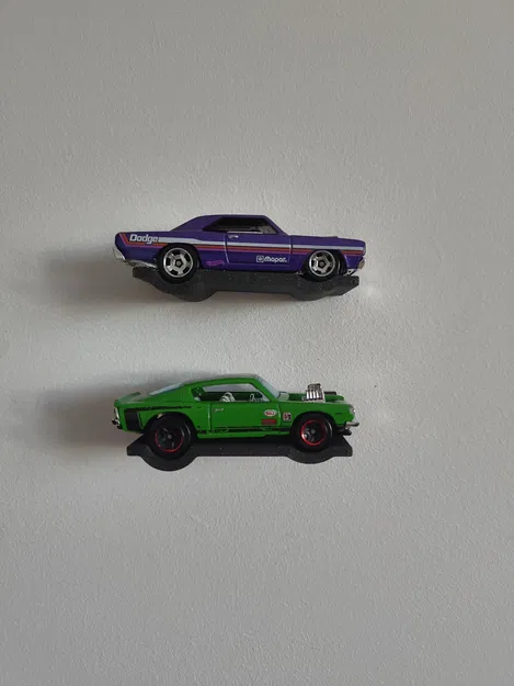 Giá treo tường trưng bày xe Hot Wheels (đỡ 2 xe) - Image 5