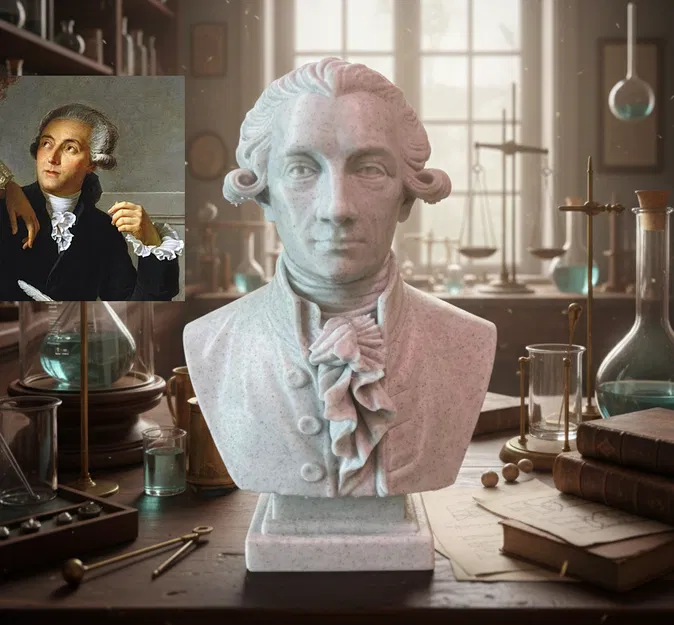Antoine-Laurent de Lavoisier – Tượng bán thân (Buste) - Image 1