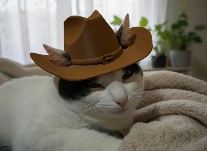 Nón cao bồi cho mèo (Cowboy Hat for Cat) - Image 2