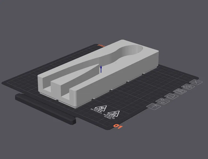 Khay Gridfinity cho kềm cắt Knipex 74-01-250 (Diagonal Cutters) - Image 1
