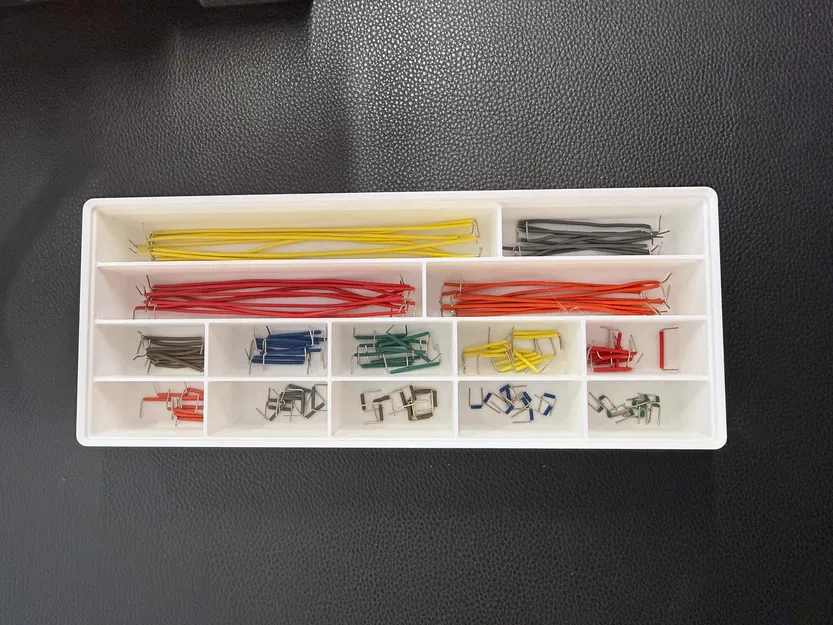 Khay Gridfinity đựng Jumper Wire (Rigid Pre-Bent) Organizer - Image 1