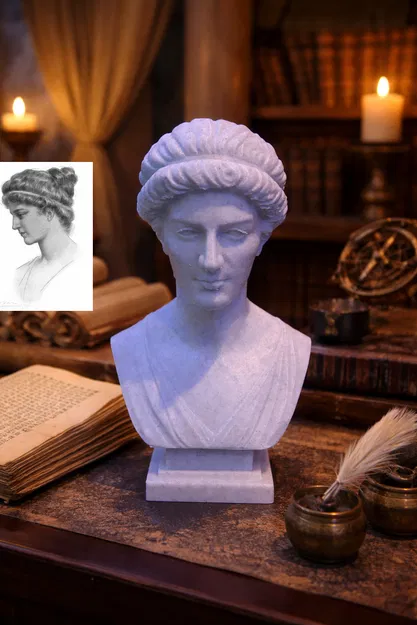 Hypatia of Alexandria (Hypatie) - Tượng bán thân - Image 1