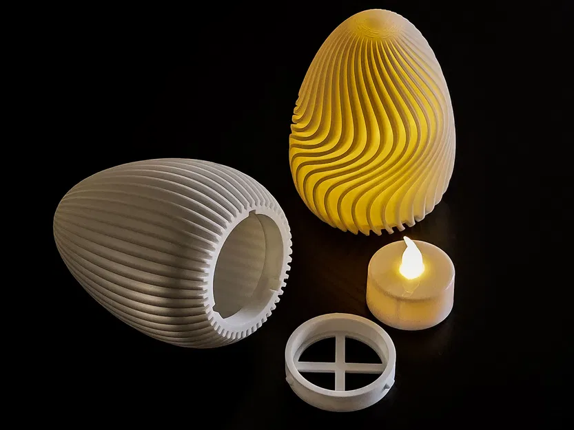 Trứng Phục Sinh cho LED Tealight – Trang Trí Easter Hiện Đại - Image 1