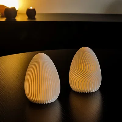 Trứng Phục Sinh cho LED Tealight – Trang Trí Easter Hiện Đại
