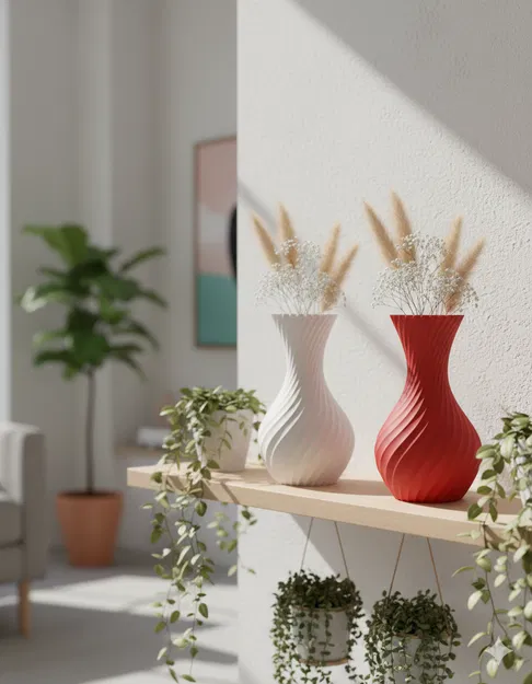 Bình Hoa Xoắn Ốc Thanh Lịch – Decor Nhà Phong Cách Hiện Đại - Image 5