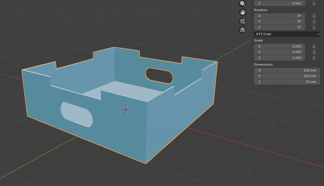 Hộp - 210x210x72 - Xếp chồng được - Image 1