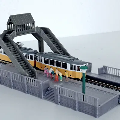 Cầu Đi Bộ Có Mái (Pedestian Roof Bridge) Tỷ Lệ H0