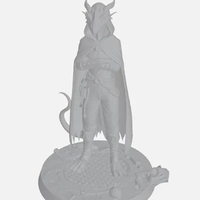 Nữ Dragonborn Rogue – mini DnD