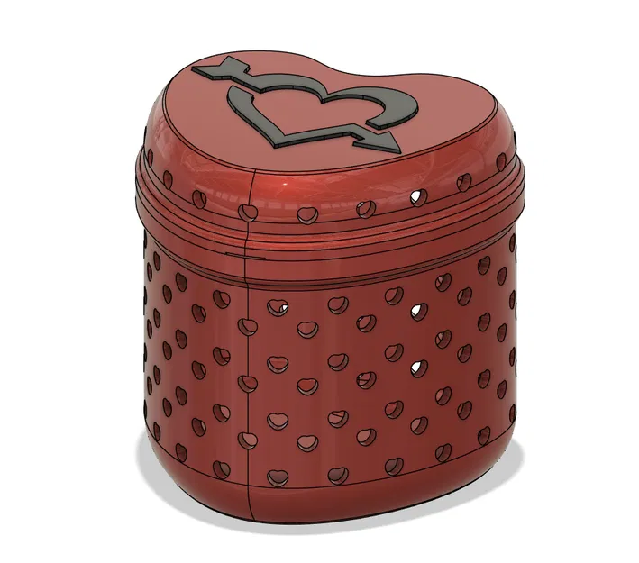 Hộp khóa chủ đề trái tim - Image 1