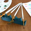 Giá đỡ cọ vẽ (Paint Brush Holder) đơn giản - Thumbnail 2