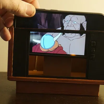 Giá đỡ điện thoại để bàn hình TV console thập niên 1980