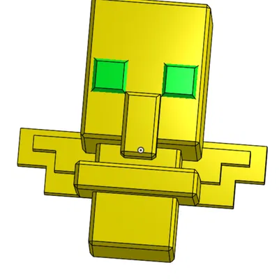 Minecraft Totem - Móc khóa