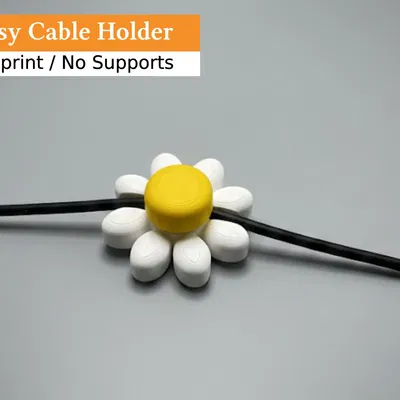 Kẹp & Sắp Xếp Dây Hình Hoa Cúc Daisy (Gắn Tường & Để Bàn)