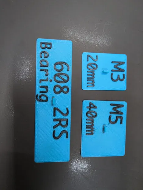 Miếng insert nhãn cho ngăn kéo Parts Tray Drawers - Image 1