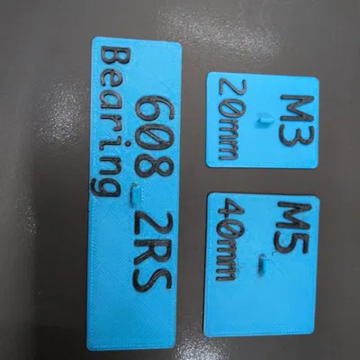 Miếng insert nhãn cho ngăn kéo Parts Tray Drawers