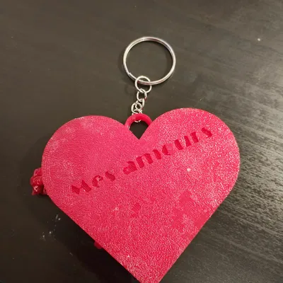 Móc Khóa Ảnh Trái Tim – “Mes amours” - My Lovers