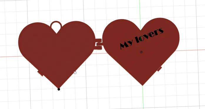 Móc Khóa Ảnh Trái Tim – “Mes amours” - My Lovers - Image 3