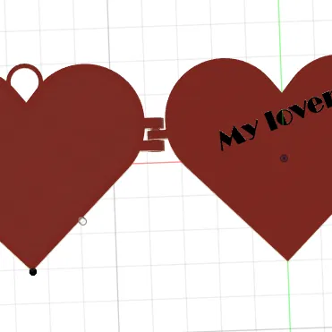 Móc Khóa Ảnh Trái Tim – “Mes amours” - My Lovers