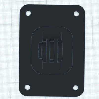 Ngàm gắn GoPro cho skateboard có lỗ bắt vít