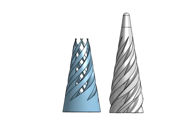 Spiral Cone Fidget (Long) – Fidget hình nón xoắn siêu dài - Image 1
