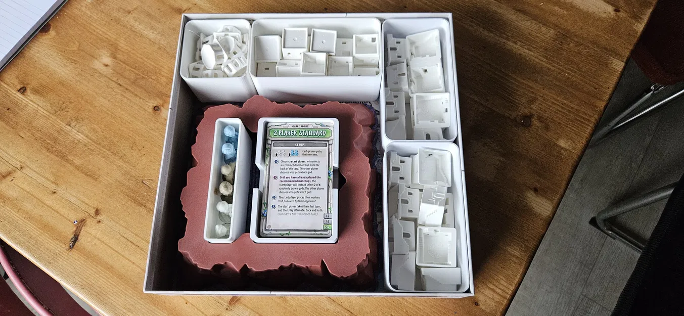 Insert/Tray cho game pieces Santorini Second Edition - Image 1
