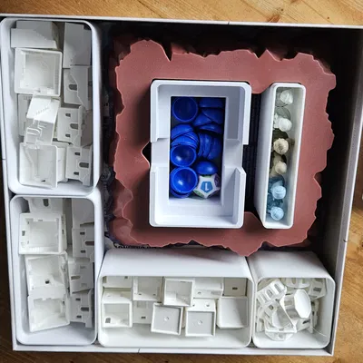 Insert/Tray cho game pieces Santorini Second Edition