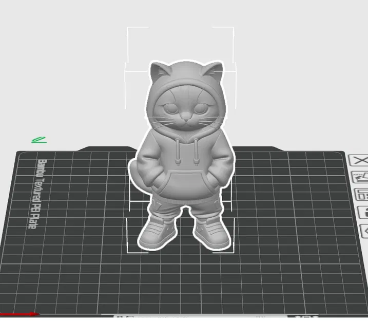 Tượng Mèo Hoodie Dễ Thương – Mèo Phong Cách Street Trang Trí - Image 2