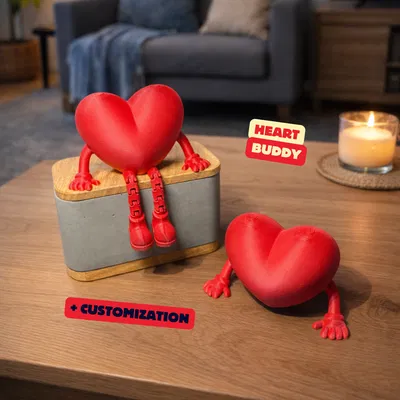 Valentines Heart Buddy Articulated – Tùy chỉnh – Quà Valentine – Decor dễ thương