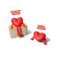 Valentines Heart Buddy Articulated – Tùy chỉnh – Quà Valentine – Decor dễ thương - Thumbnail 2