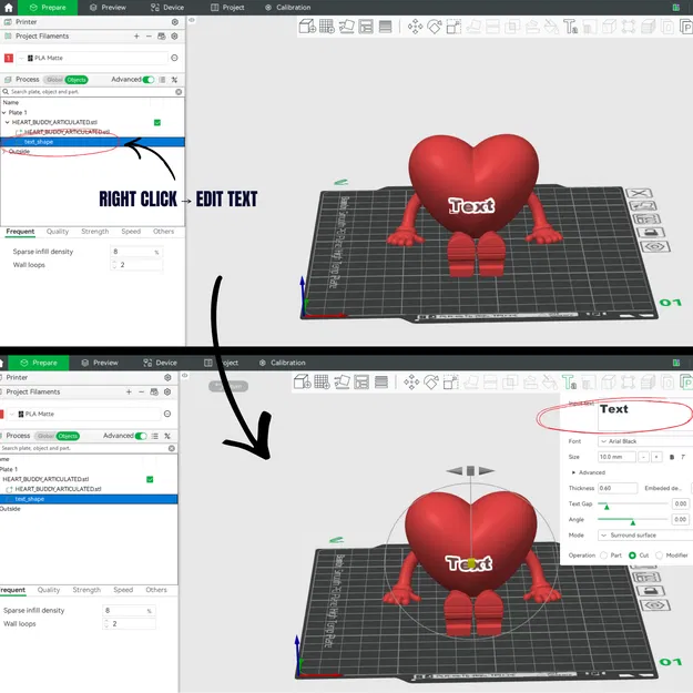 Valentines Heart Buddy Articulated – Tùy chỉnh – Quà Valentine – Decor dễ thương - Image 9