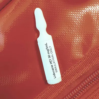 Đạo cụ ống ampoule thủy tinh cho mô phỏng đào tạo y tế