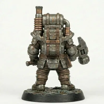 Thorum Sparkhammer – Miniature Dwarf Artificer Steampunk