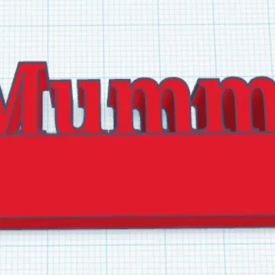 Thẻ tên Mummy (Name Tag Mummy)