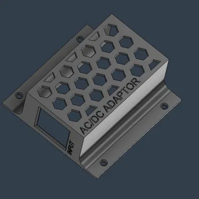 Giá đỡ adaptor AC/DC gắn dưới bàn (trafo)